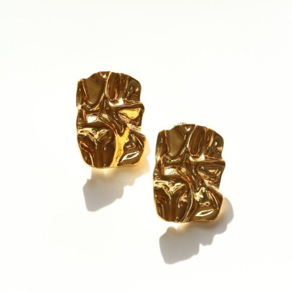 14K Gold Filled Square Earrings - Picture 1 of 4